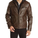 Kenneth Cole REACTION Marble Faux-Leather Jacket